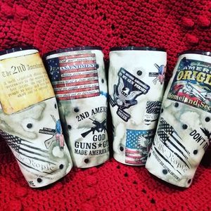 Custom Designed Tumblers 2nd Ammendment Style